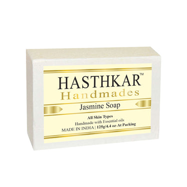 Hasthkar Handmade Glycerine Jasmine Soap- 125gm - BuyPureNaturals