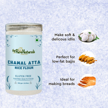 byPureNaturals Gluten Free Chawal Atta (Rice Flour)- 650 Gm - BuyPureNaturals