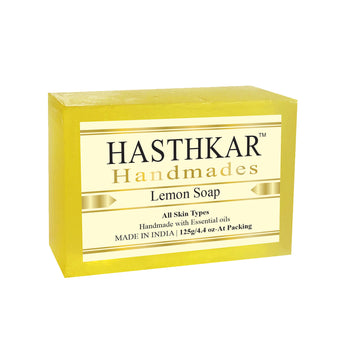 Hasthkar Handmade Glycerine Lemon Soap- 125gm - BuyPureNaturals
