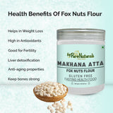 byPureNaturals Gluten Free Makhana Atta (Fox Nuts Flour )- 150 Gm - BuyPureNaturals