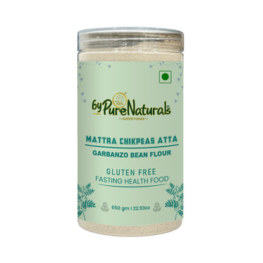 byPureNaturals Gluten Free Mattra Chikpeas Atta (Garbanzo Bean Flour)- 650 Gm - BuyPureNaturals