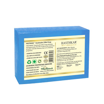 Hasthkar Handmades Glycerine Natural Mint Soap - 125gm
