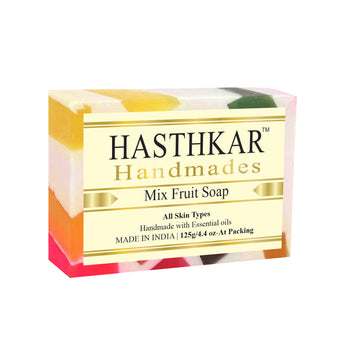 Hasthkar Handmades Glycerine Natural Mix Fruit Soap - 125gm