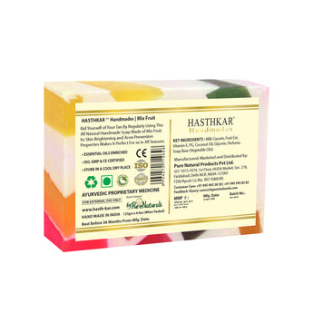 Hasthkar Handmades Glycerine Natural Mix Fruit Soap - 125gm