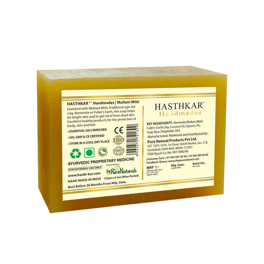 Hasthkar Handmades Glycerine Natural Multani Mitti Soap 125Gm