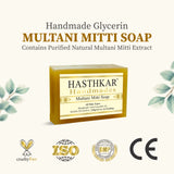 Hasthkar Handmade Glycerine Multani Mitti Soap- 125gm - BuyPureNaturals