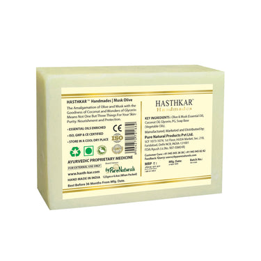 Hasthkar Handmade Glycerine Musk Olive Soap- 125gm - BuyPureNaturals