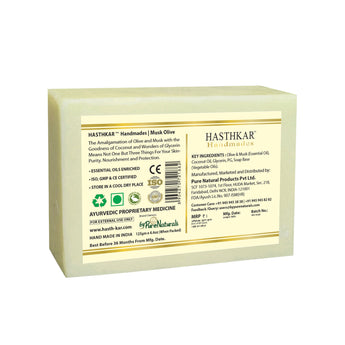 Hasthkar handmades musk oilve bathing soap men women clean skin 