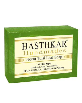 Hasthkar handmades neem tulsi leaf bathing soap men women