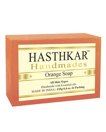 Hasthkar Handmades Glycerine Natural Orange Soap 125Gm