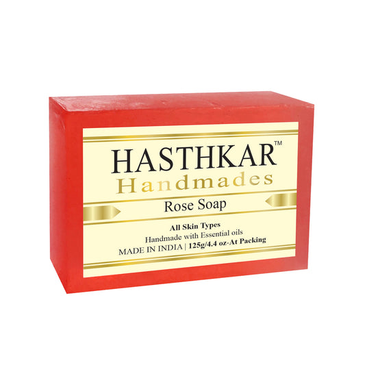 Hasthkar handmades rose bath soap men and women suitable all skin 