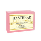 Hasthkar Handmade Glycerine Rose Water Soap- 125gm - BuyPureNaturals