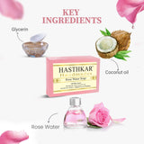 Hasthkar Handmade Glycerine Rose Water Soap- 125gm - BuyPureNaturals
