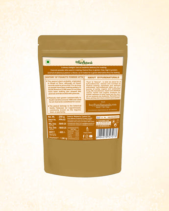 byPurenaturals Sing Dana Atta - Peanuts Powder Flour 250gm 100% Pure - Ready to Use Vrat Atta