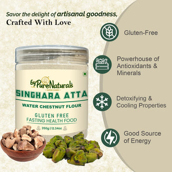 byPureNaturals Gluten Free Singhara Atta (Water Chestnut Flour)- 350 Gm - BuyPureNaturals