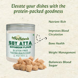 byPureNaturals Gluten Free Soy Atta (Soybean Flour)- 250 Gm - BuyPureNaturals