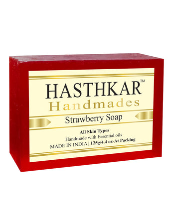 Hasthkar Handmades strawberry bath soap men women pack of 1