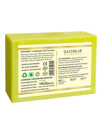 Hasthkar Handmades Glycerine Natural Tea tree Soap 125Gm