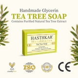 Hasthkar Handmade Glycerine Tea Tree Soap- 125gm - BuyPureNaturals