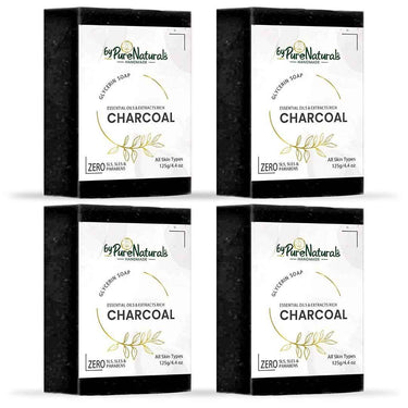 byPureNaturals SLS & Paraben Free Charcoal Soap- 125gm
