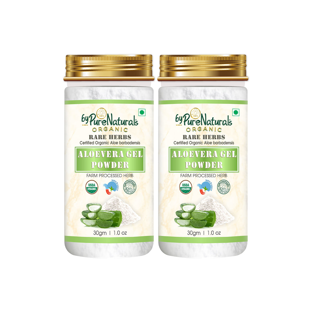 bypurenaturals 100% natural aloevera gel powder pack of 2
