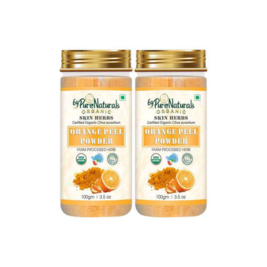 byPureNaturals 100% Organic Orange Peel Powder- 100 Gm