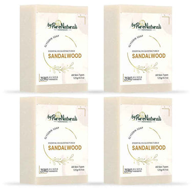 byPureNaturals SLS & Paraben Free Sandalwood Soap- 125gm