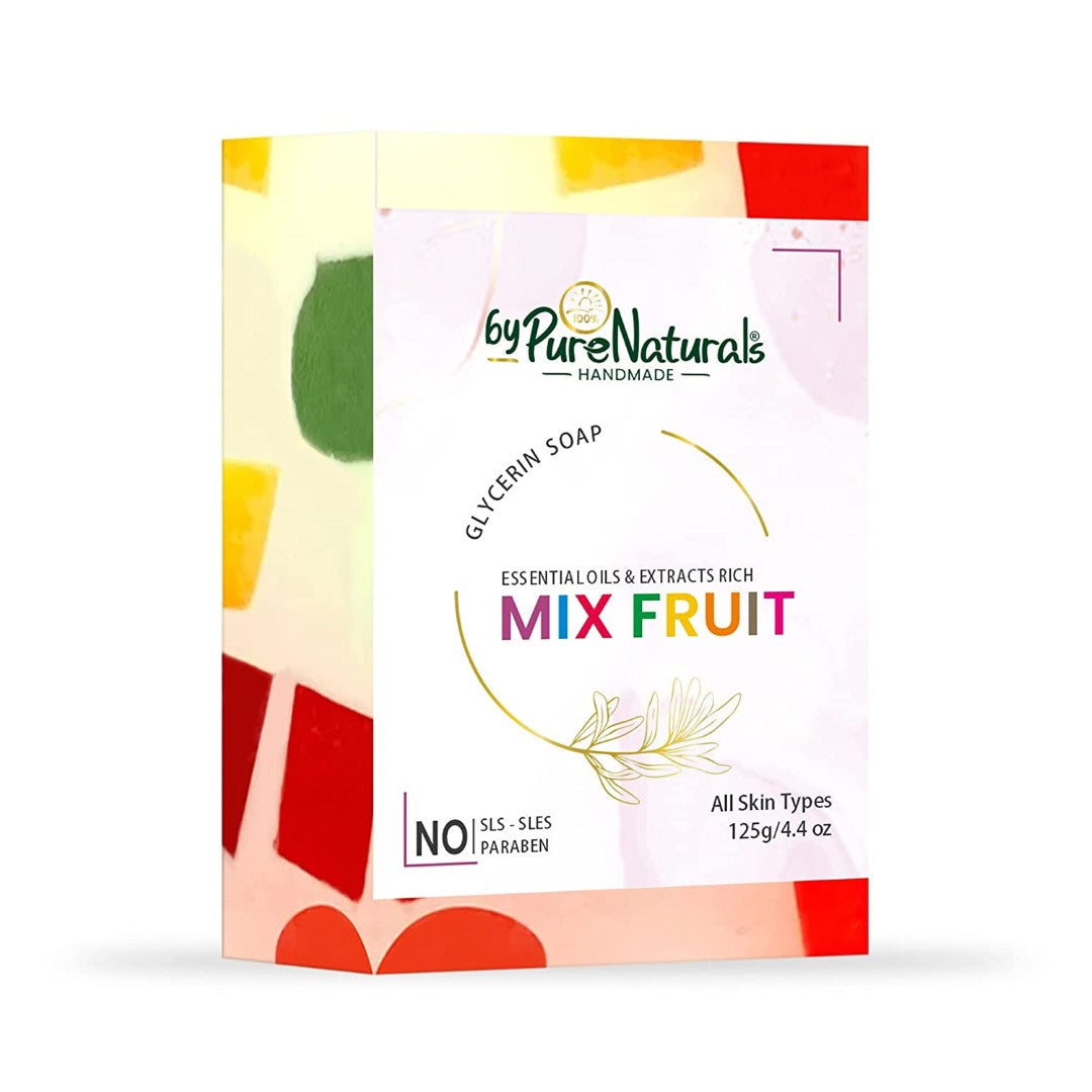 byPureNaturals Organic Mix Fruit Soap For Men Women 125gm