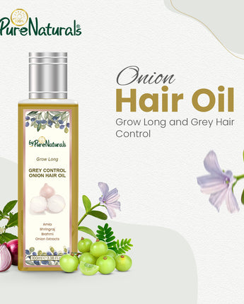 bypurenaturals 100% natural grey control onion hair oil
