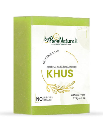byPureNaturals Organic Khus Soap For Men Women 125gm
