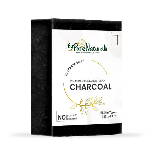byPureNaturals Organic Charcoal Soap For Men Women 125gm