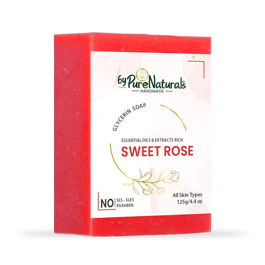 byPureNaturals Organic Sweet Rose Soap For Men Women 125gm