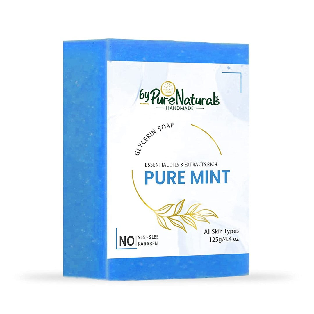 byPureNaturals Organic Mint Soap For Men Women 125gm
