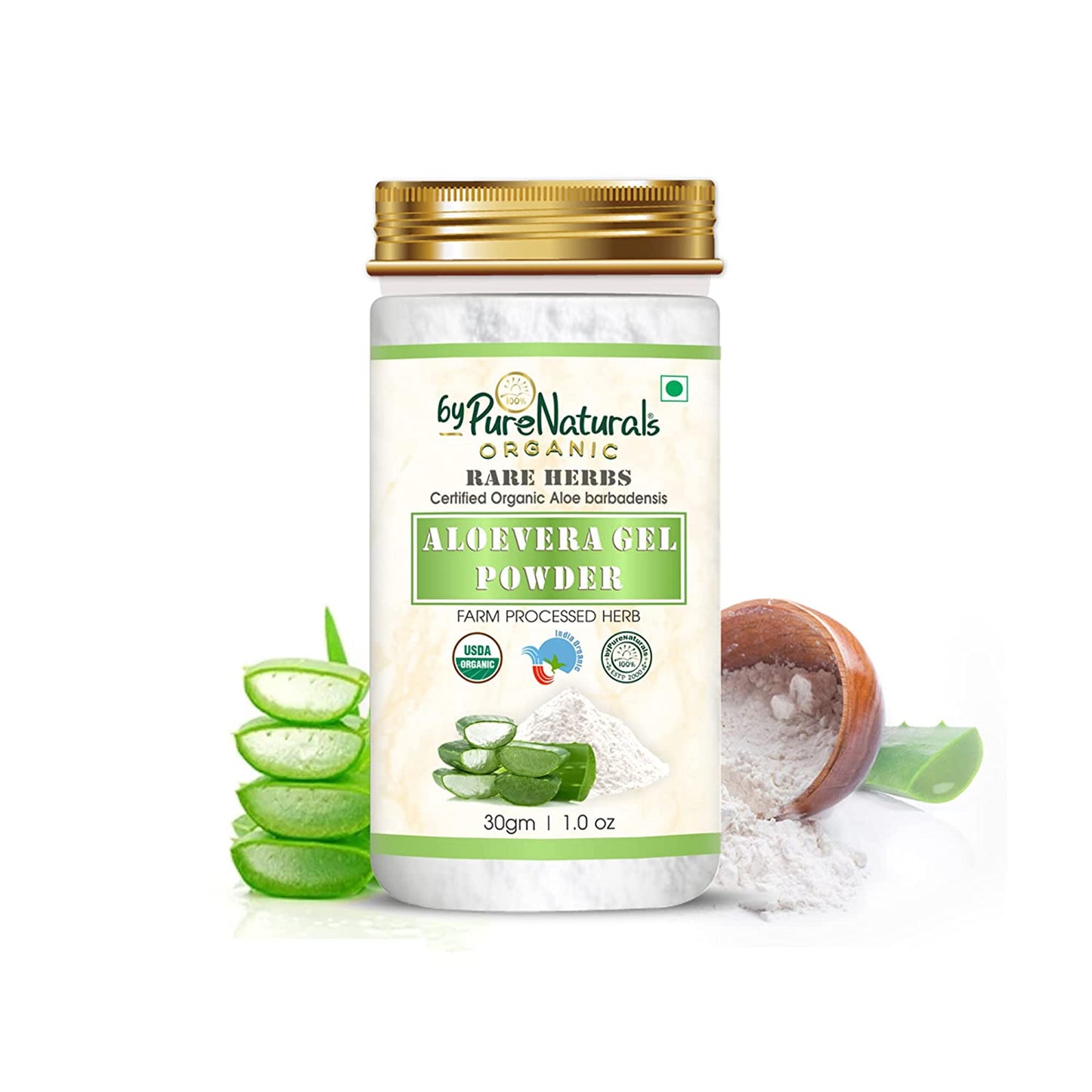 bypurenaturals 100% natural aloevera gel powder