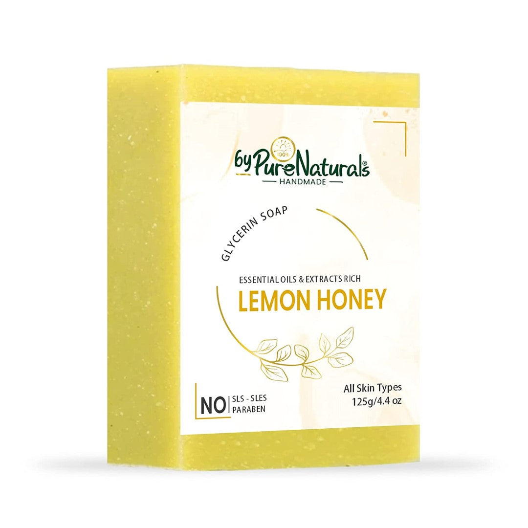 bypurenaturals 100% organic lemon honey soap
