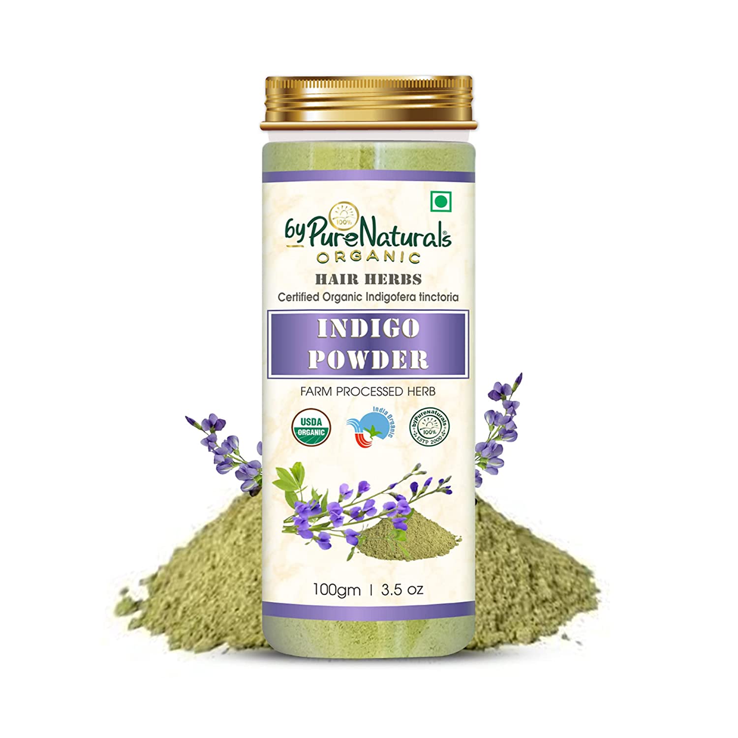 Organic Indigo Herb Powder byPureNaturals-5