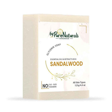 byPureNaturals SLS & Paraben Free Sandalwood Soap- 125gm