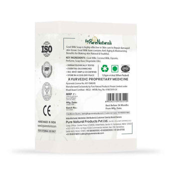 byPureNaturals SLS & Paraben Free Goat Milk Soap- 125gm
