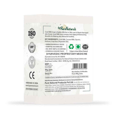 byPureNaturals SLS & Paraben Free Goat Milk Soap- 125gm