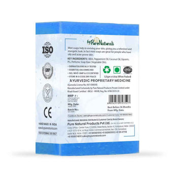 byPureNaturals SLS & Paraben Free Mint Soap- 125gm