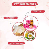 byPureNaturals SLS & Paraben Free Sweet Rose Soap- 125gm