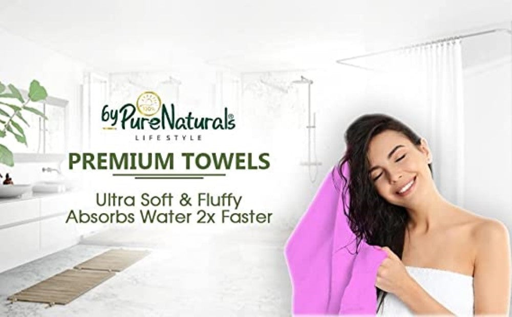 bypurenaturals 100% cotton bath towel ultra soft 
