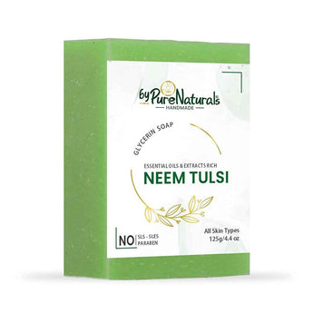 byPureNaturals SLS & Paraben Free Neem Tulsi Soap- 125gm