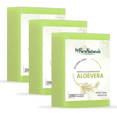 byPureNaturals SLS & Paraben Free Aloevera Soap- 125gm
