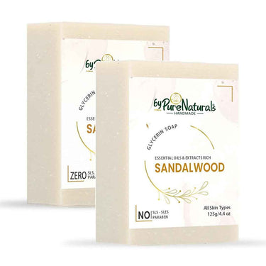 byPureNaturals SLS & Paraben Free Sandalwood Soap- 125gm
