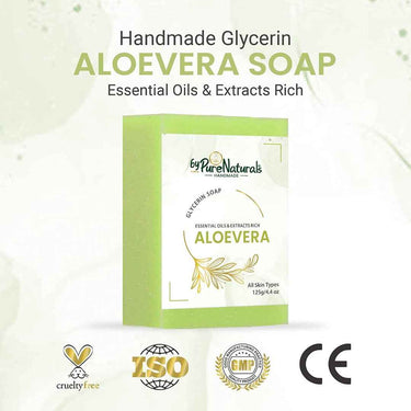 byPureNaturals SLS & Paraben Free Aloevera Soap- 125gm