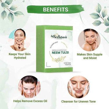 byPureNaturals SLS & Paraben Free Neem Tulsi Soap- 125gm