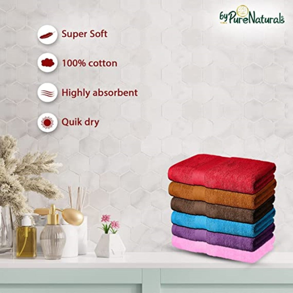 bypurenaturals 100% cotton bath towel super soft 