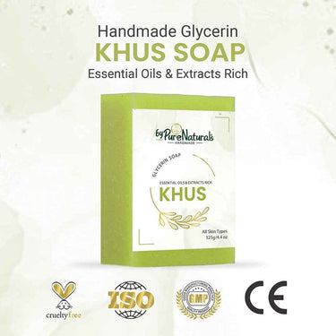 byPureNaturals SLS & Paraben Free Khus Soap- 125gm