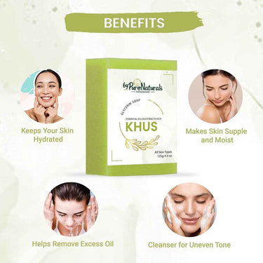 byPureNaturals SLS & Paraben Free Khus Soap- 125gm